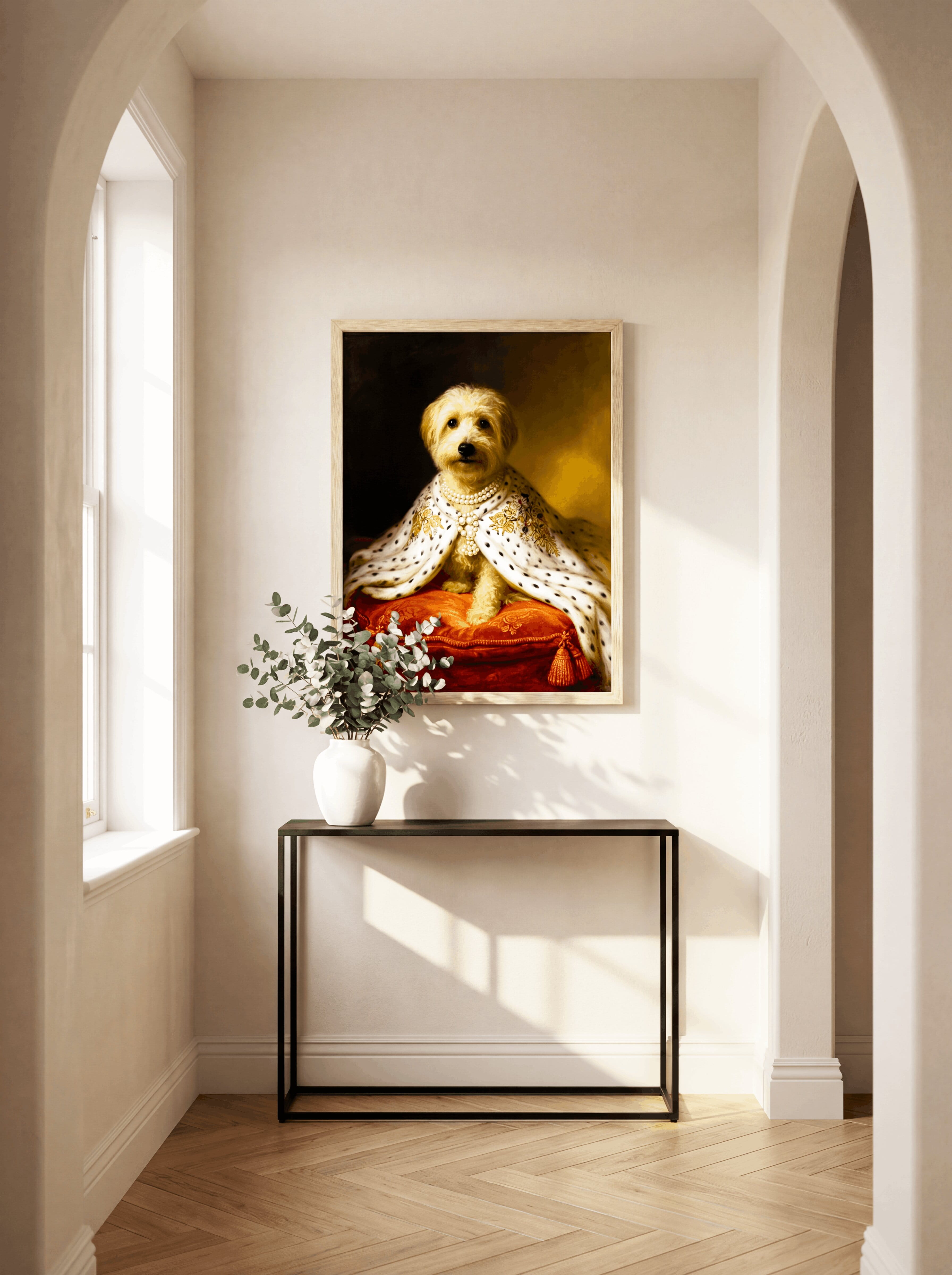 Royal dog portrait