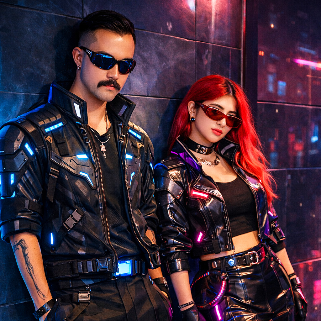 Cyberpunk portrait example